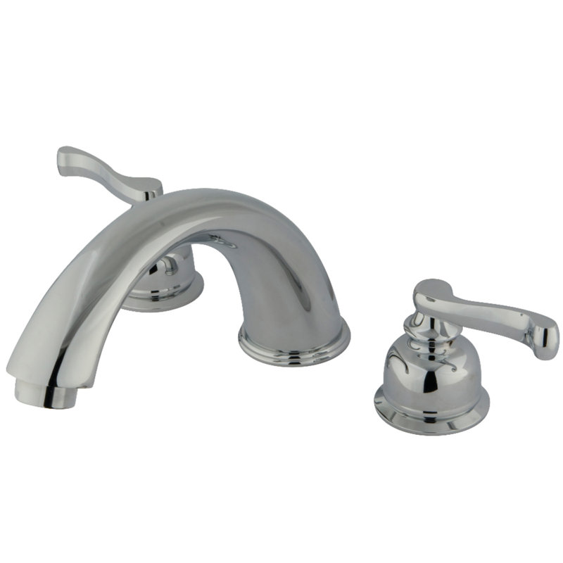 Double Handle Deck Mounted Roman Tub Faucet