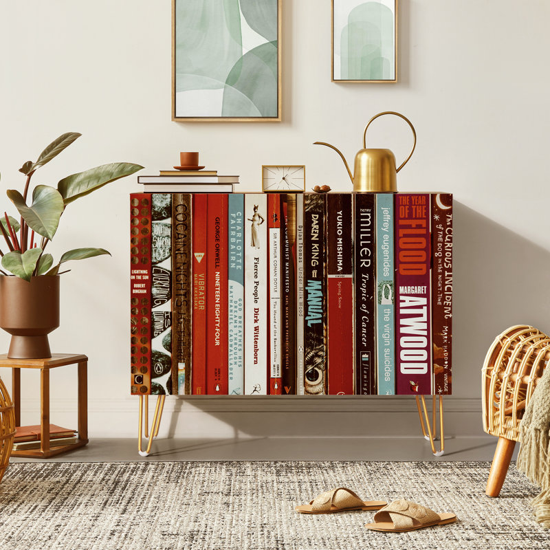 35'' Sideboard, Library Book Red