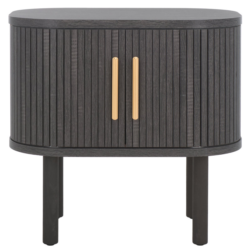 Cestar 21.65'' W Nightstand, Distressed Black