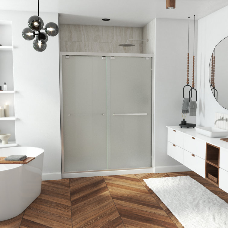 DreamLine Encore 56-60 in. W x 76 in. H Semi-Frameless Bypass Sliding Shower Door
