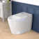 Bcan Smart Toilet With Advance Auto Open/Close Lid/Seat, Tankless Multiple Massage Bidet Modes, 1.28 Gallons Auto Flush, Heat Seat, Warm Wash/Dryer, Soft Closing, Pre-Wetting, Remote Control And Foot Sensing,
