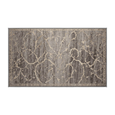 Tapis gris lavable à la machine