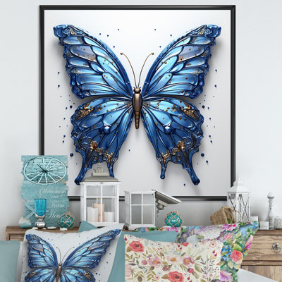 Butterfly Watercolor Wings II - Butterfly Framed Art