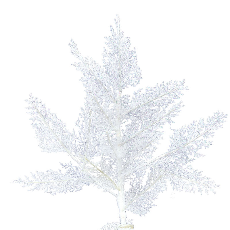 Vickerman Flocked Cedar Pine Artificial Christmas Cedar Christmas Tree with Realistic Needles, 12' H