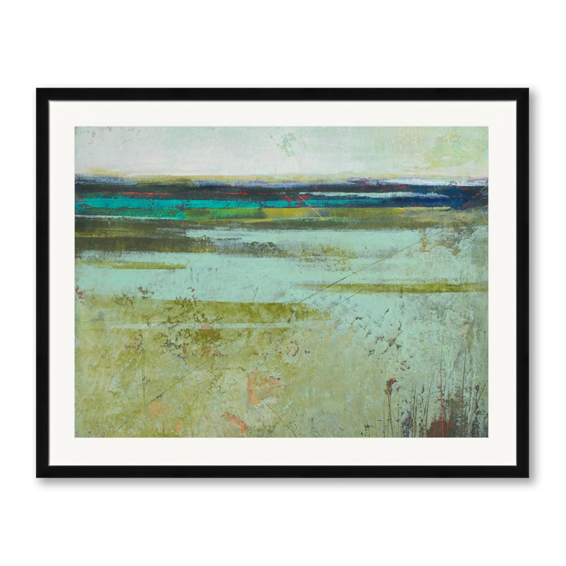 Tuscan Strands par Victoria Primicias - Peinture, Papier avec cadre noir, H 24 po x l 30 po