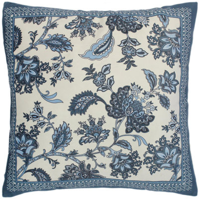 Housse de coussin carré en soie et insert Eustazio