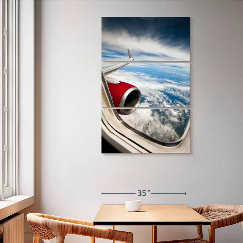 Mehar Plane Window View, 65" H x 42" W
