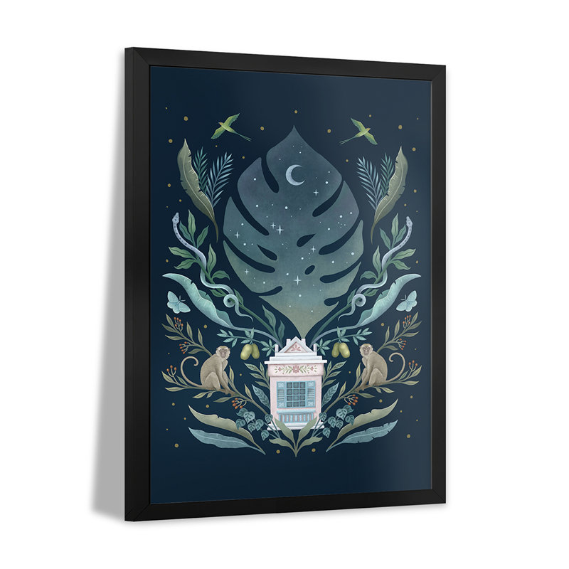 Monkey Tropical - Wall Art Print - Gallery Poster, 32" H x 24" W