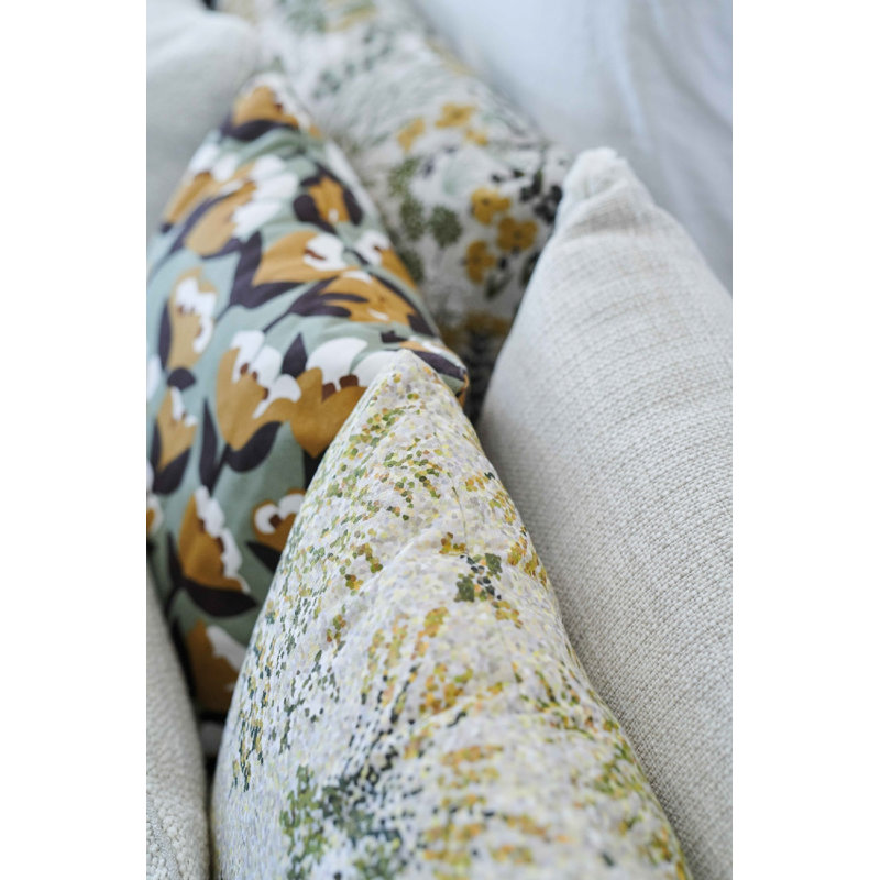 Housse et insert de coussin décoratif intérieur / extérieur en coton Sauvage, Pain d'épices