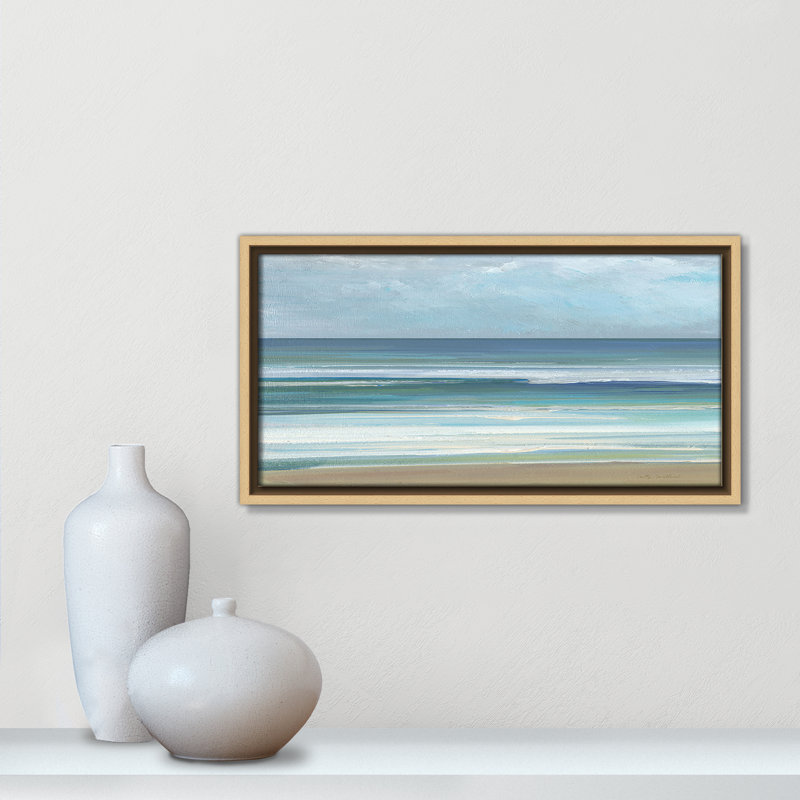 «Gentle Waves I» par Sally Swatland, Naturel, H 9,5 po x l 17,5 po