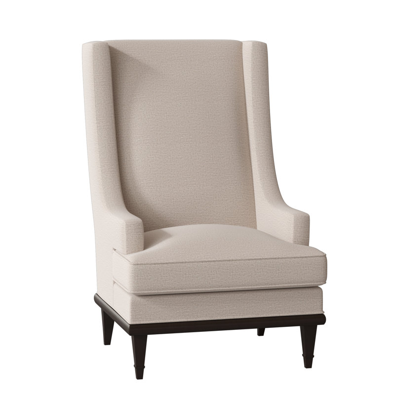 Fauteuil à oreilles 30 po Dublin, Lin Elise, Noyer américain