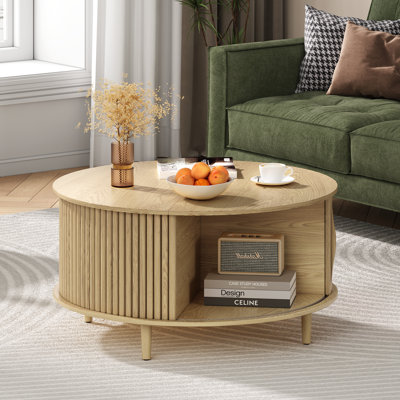 Table basse avec rangement Mid-Century