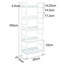 Derks 60cm W Height -Adjustable Shelving Unit-2072756302