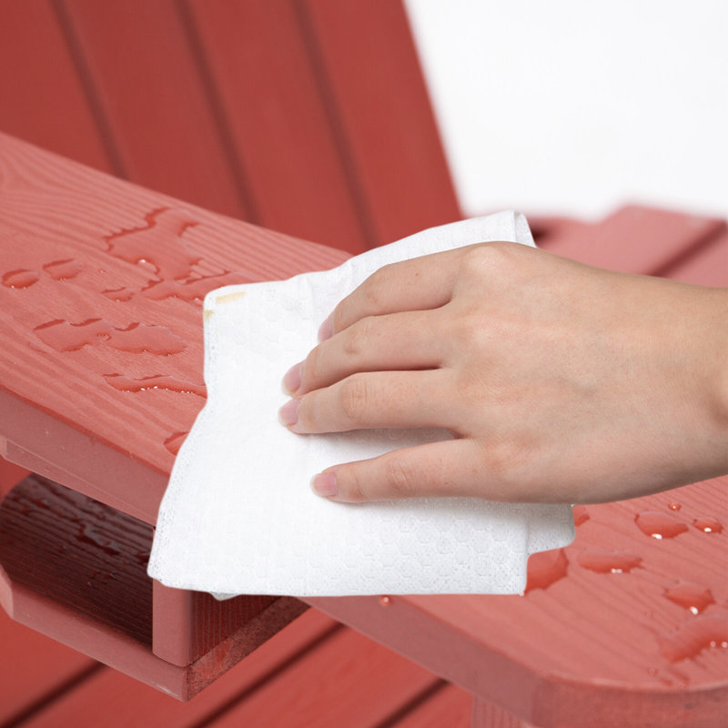 Hackneyville Outdoor Adirondack Chair, Red