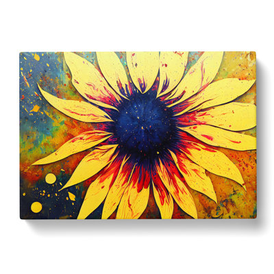 Sunflower Splash Vol.2 Abstract - Wrapped Canvas