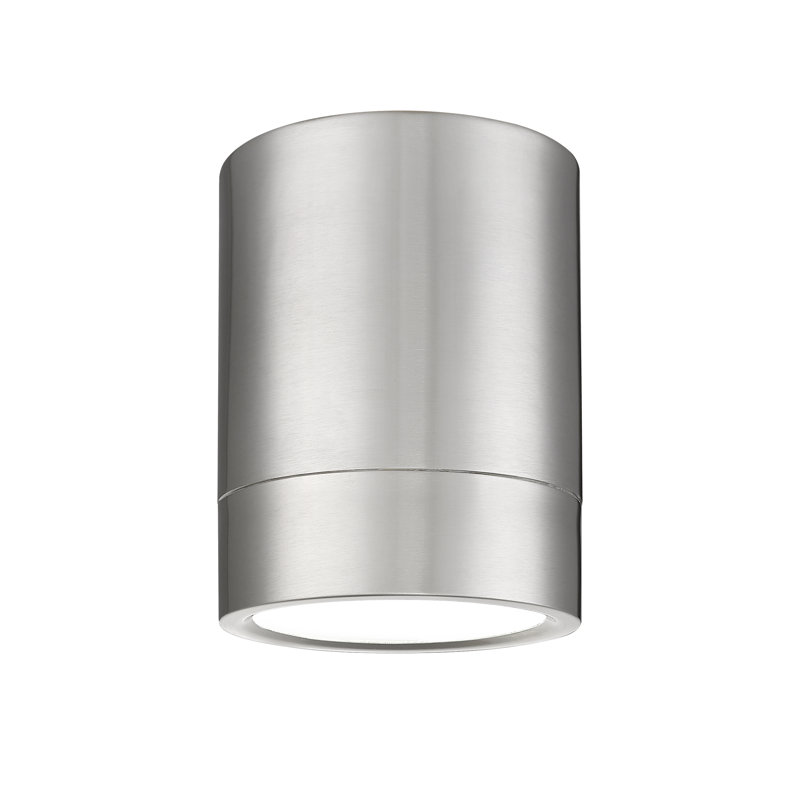 Plafonnier encastré 1 lumière Jaylanis en noir mat et or moderne, Nickel brossé
