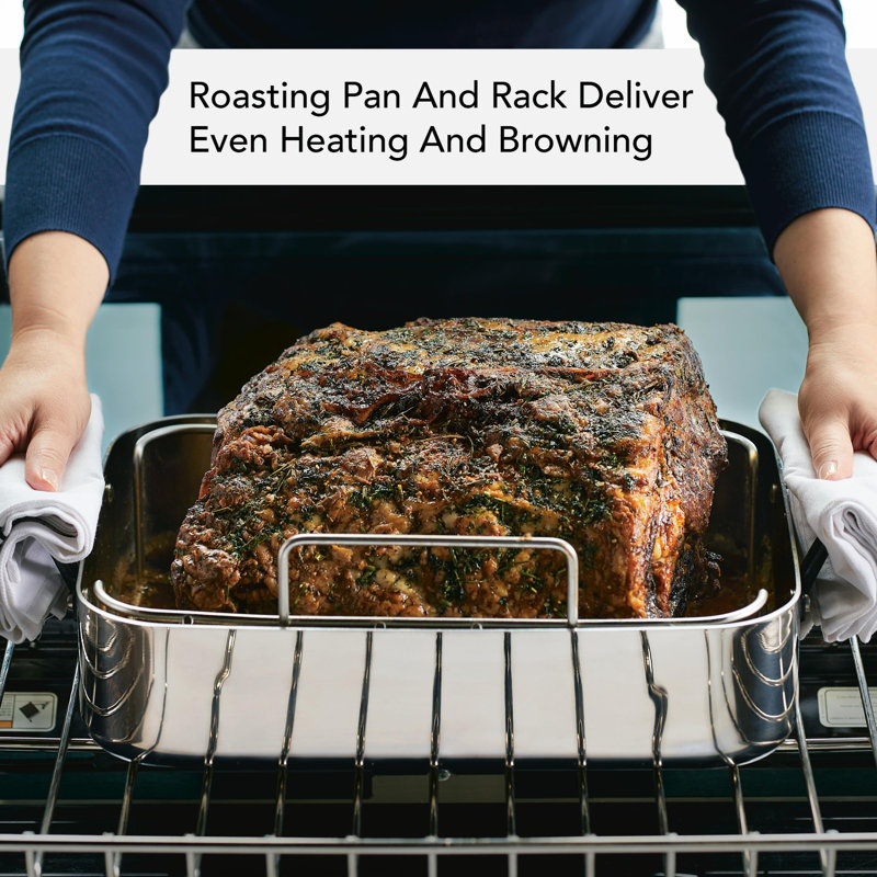 KitchenAid Non-Stick Roasting Pans, Polished Stainless Steel