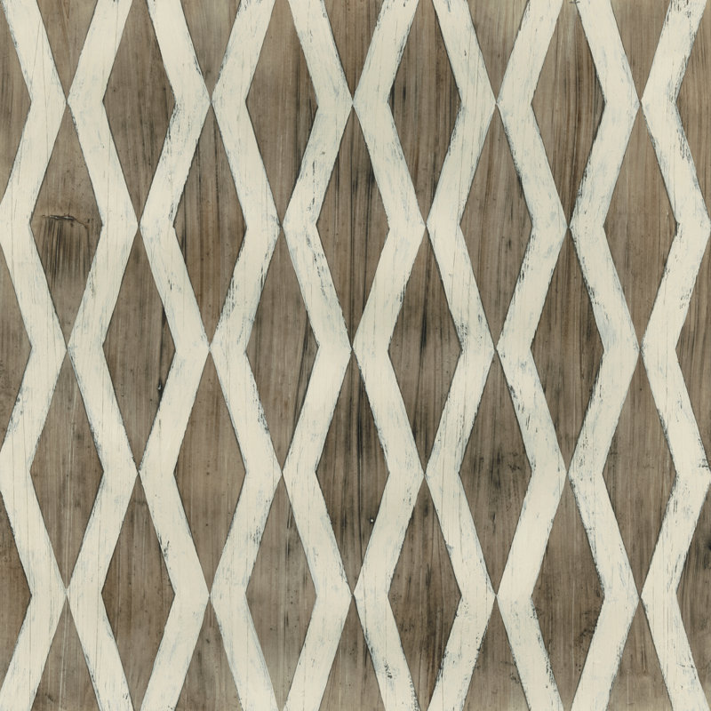 Driftwood Geometry VIII - Wrapped Canvas Painting, 30cm H x 30cm W