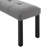 Modern Tufted Linen Dining Bench, Farmhouse Upholstered Entryway Bench With Black Rubber Wood Legs, Versatile For Kitchen, Bedroom, Hallway-66959897