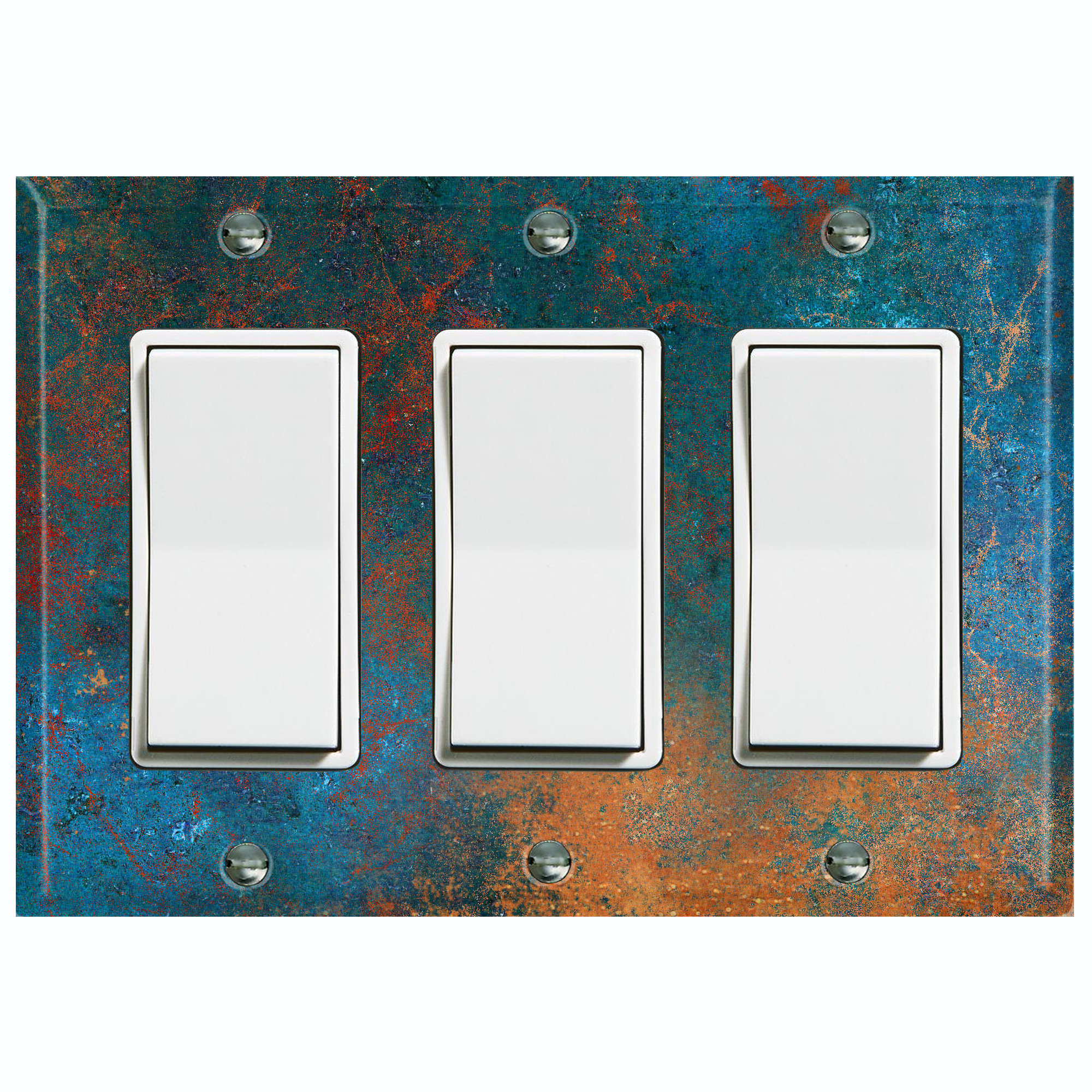 WorldAcc Patina 3-Gang Rocker Wall Plate | Wayfair