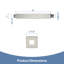 Bras de douche de remplacement pour bras de douche à fixation au plafond 8 pouces avec bride pour pomme de douche-126392215