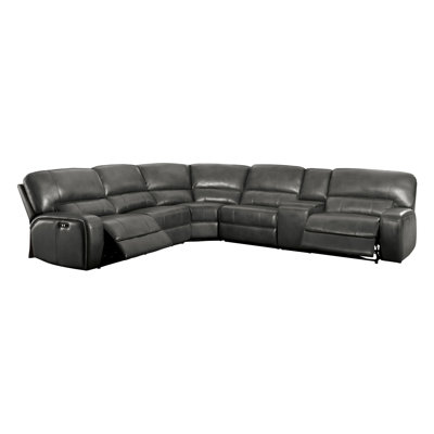 Rochard Faux Leather Power Motion Sectional Sofa