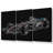 Formula One Side Profile 2 - 3 Piece Wrapped Canvas Print-2107851242