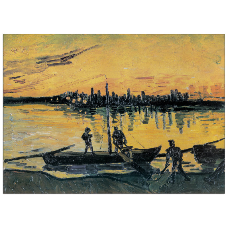 Vincent Van Gogh - No Frame Print on Wood, 72cm H x 100cm W x 1.8cm D