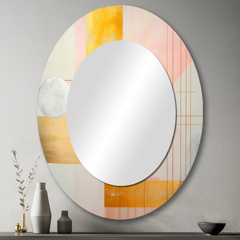 Miroir mural géométrique géométrique Serenity, 43 po x 33 po