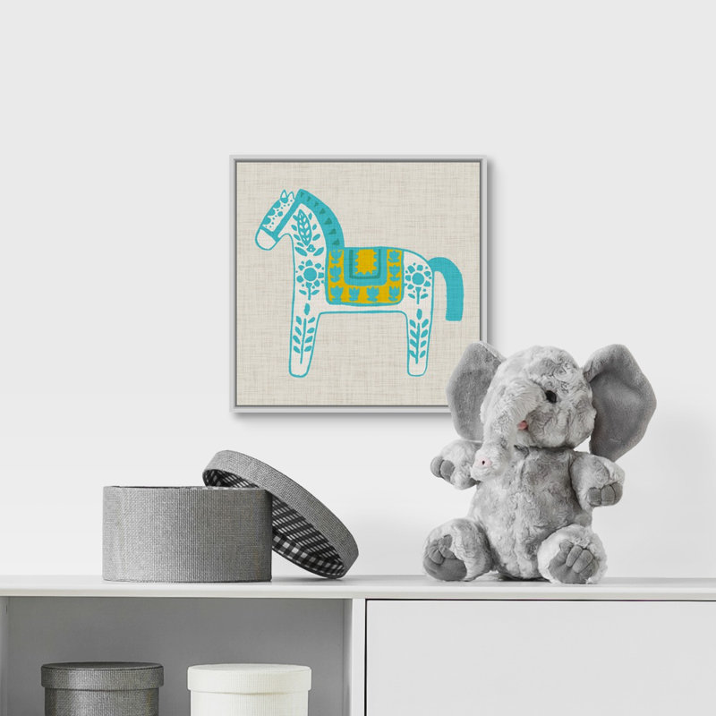 Art sur toile burro ii Silverhill, H 12 po x l 12 po x P 1,75 po, Cadre flottant blanc