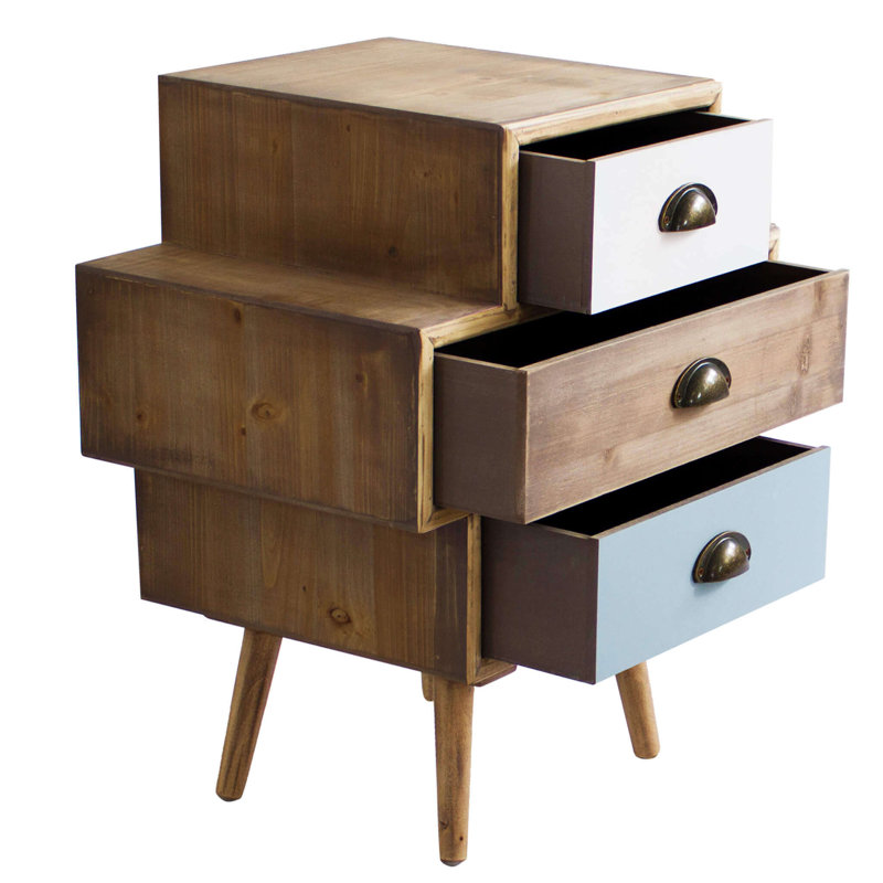 Dishon 50cm W Bedside Table