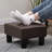 Small Foot Stool Ottoman, Faux Leather Footstool Ottoman Foot Rest for Couch, Rectangle Footstools and Ottomans Small for Living Room, Entryway and Bedroom-118374244