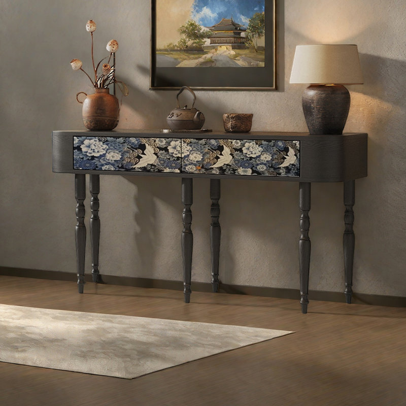Console multifonctionnelle à pieds hauts, H 31,5 po x l 62,99 po x P 15,75 po