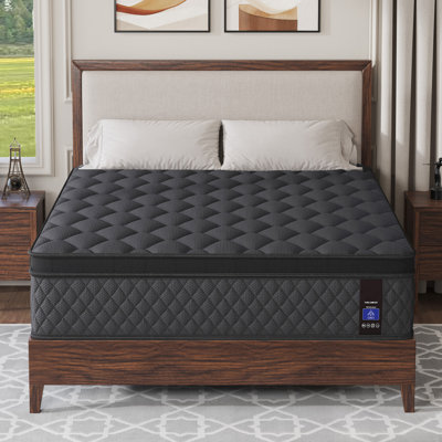 9''/12'' Medium Hybrid Mattress with Cooling Gel Memory Foam Pocket Springs Bed-in-a-Box