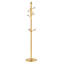 Cintre principal en acier inoxydable peint à la bombe, portemanteau moderne en acier inoxydable, renfort en bois au niveau du support, conception surélevée de 72 pouces avec support amovible-319565525
