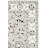 Calei Micro-Loop Hand Tufted Wool/Cotton Oriental Rug in Light Gray/Ivory/Black-1201034083