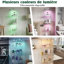 4-Tier LED Glass Display Cabinet with Lockable Door, Curio Display Case for Collectibles, Books, Figurines and Home Décor-341231020-341231022-341231023
