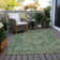 Machine Washable Indoor/Outdoor Claudian ACN1240 Emerald Rug