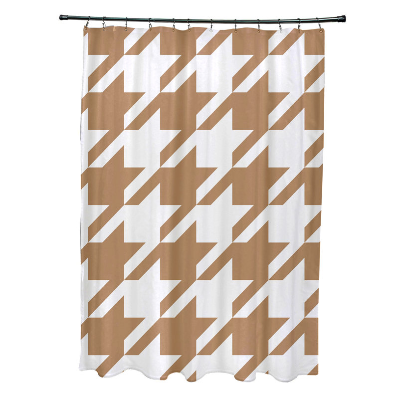 Rideau de douche simple Avelien, Brun