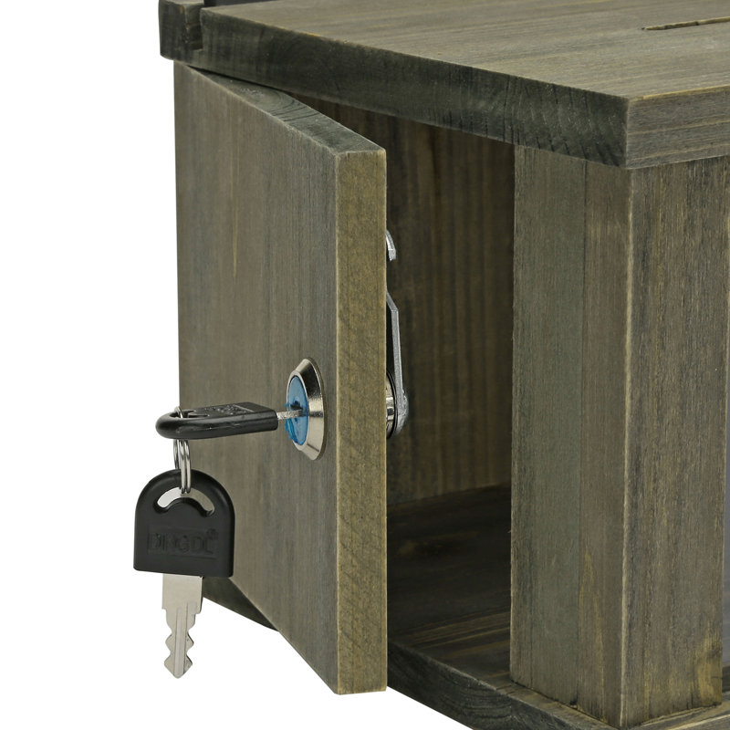 Boîte à cadeaux rétro en bois massif