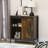 Farmhouse Sideboard,Buffet table,Dining cabinet with Sliding Barn Door and Adjustable Shelf-1785159827