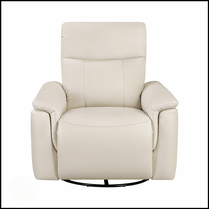 Fauteuil inclinable en cuir Luxury Comfort, Taupe