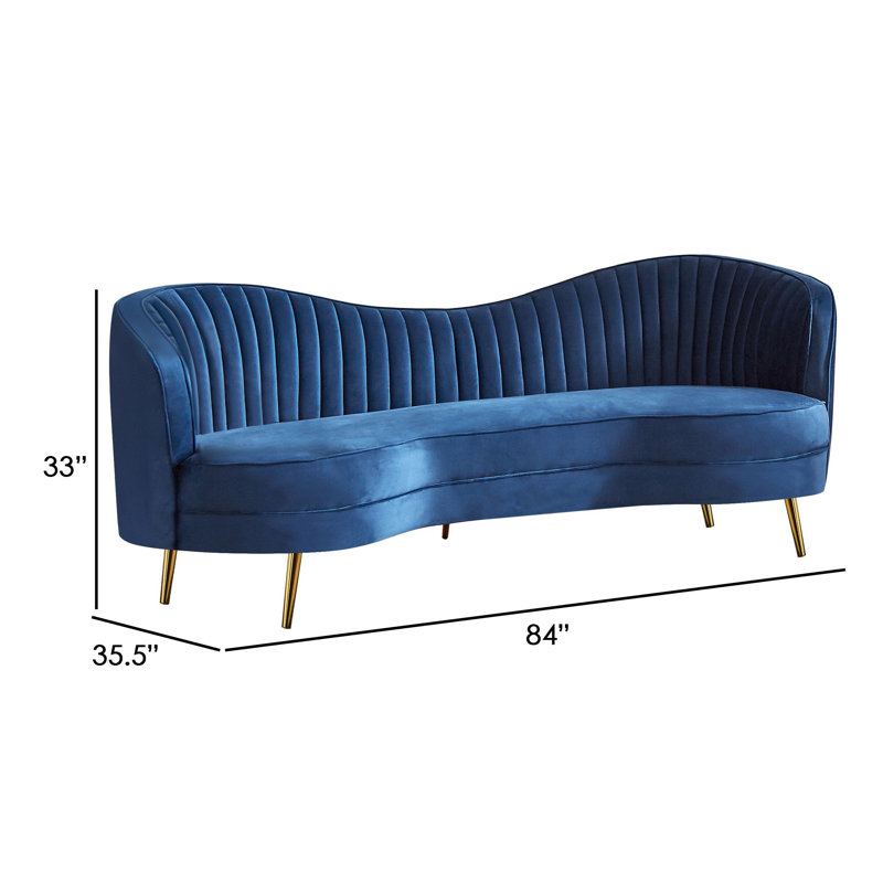 84'' Velvet Sofa