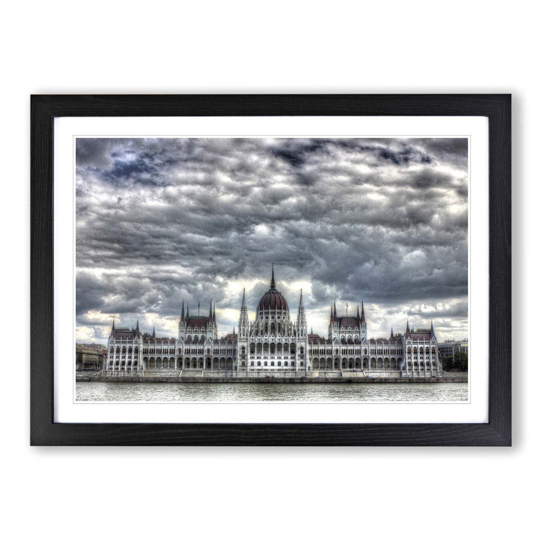 Budapest Hungary Parliament Framed Photographic - Framed Print