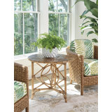 Palm Island Solid Wood Top End Table