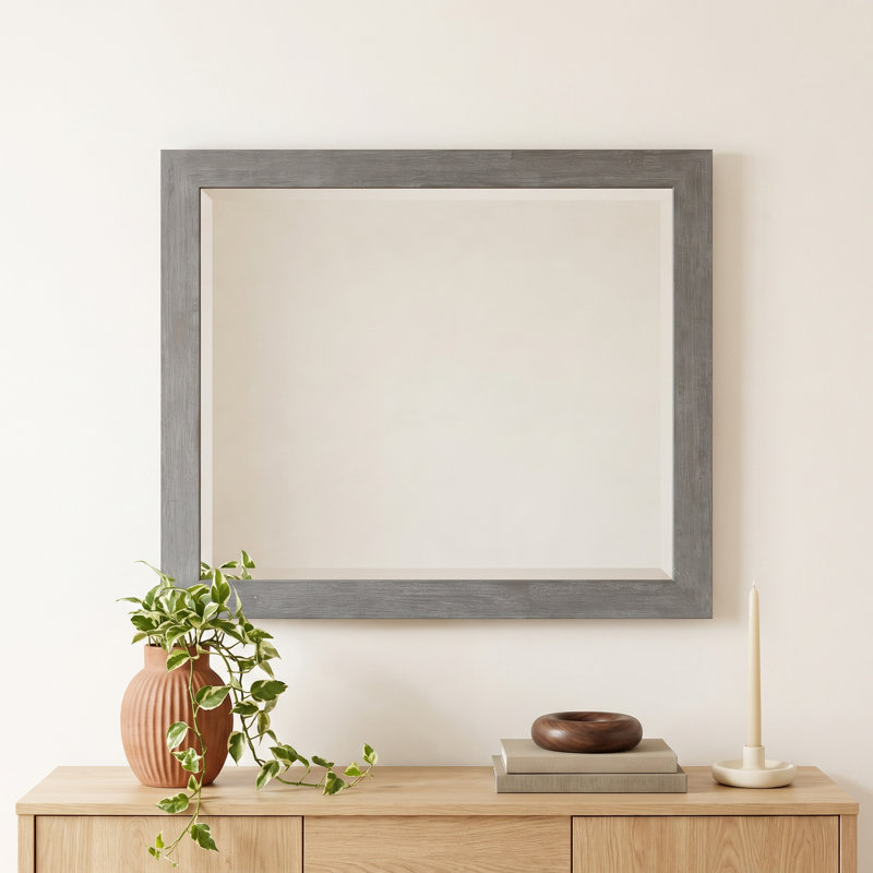 Solid Wood Rectangle Dresser Mirror