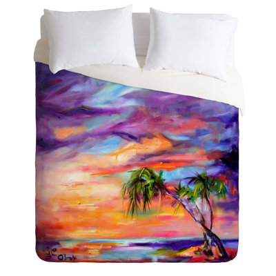 Ginette Polyester Floral Duvet Cover