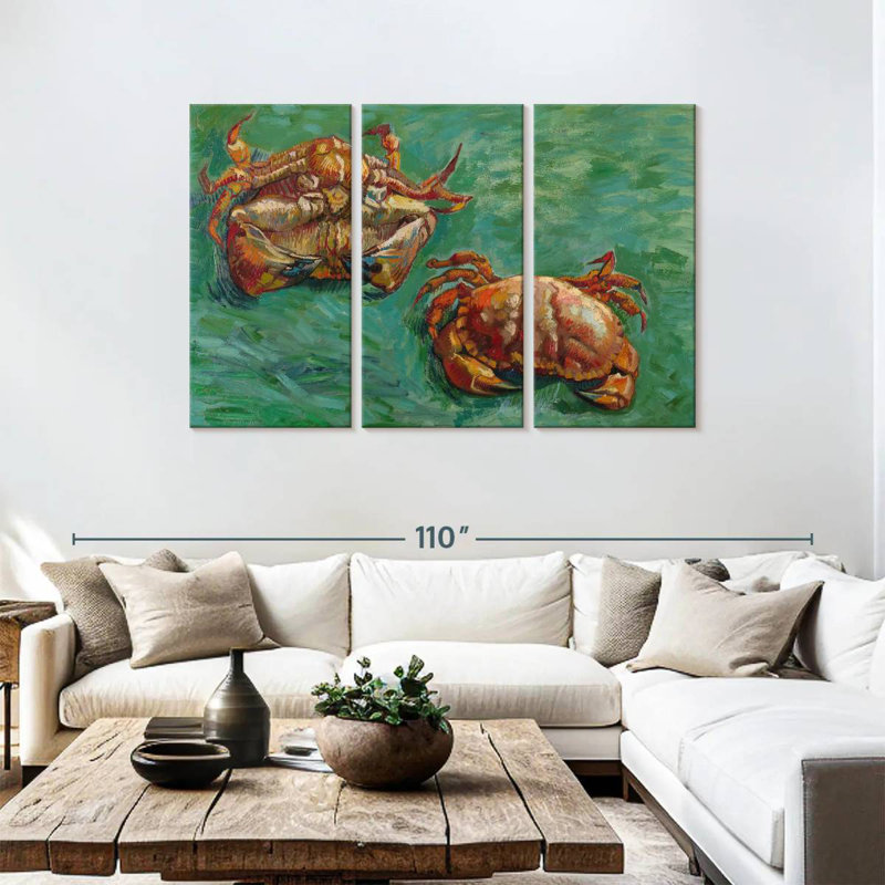 Brampt Two Crabs, 48" H x 74" W