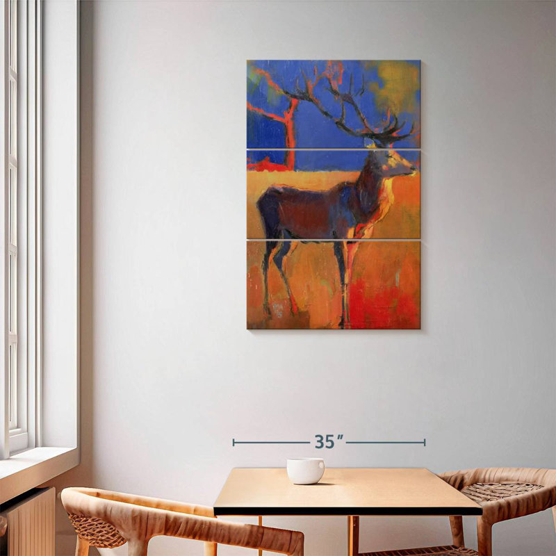 Brampt The Red Tree, 57" H x 36" W