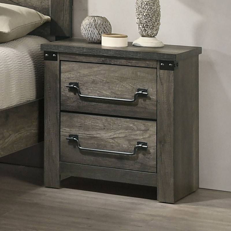 Table de chevet Farmhouse Rustic Grey